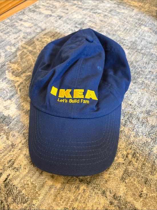 IKEA Other - IKEA Navy Blue Baseball Cap with Yellow Logo